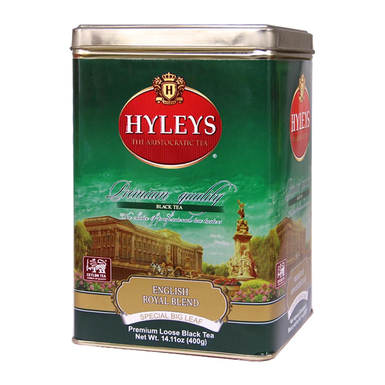 Чай черный Hyleys Английский Королевский купаж крупнолистовой жестяная банка 400 г (4791045010425)