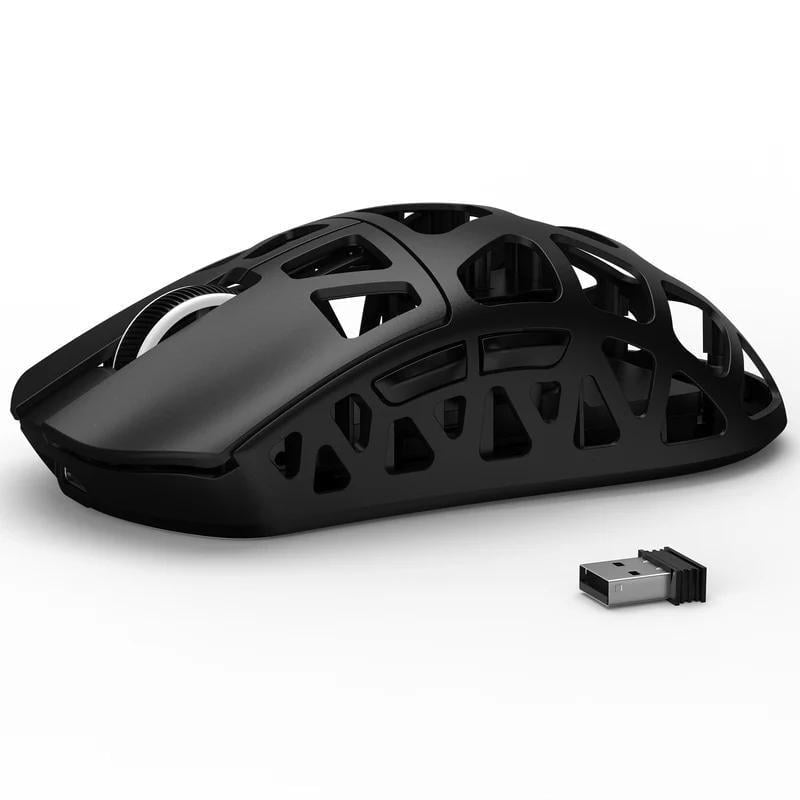 Мишка геймерська акумуляторна з магнію attack shark R3 PixArt PAW3395 Bluetooth/2,4G 8K 26000DPI Black (R3-3395B)