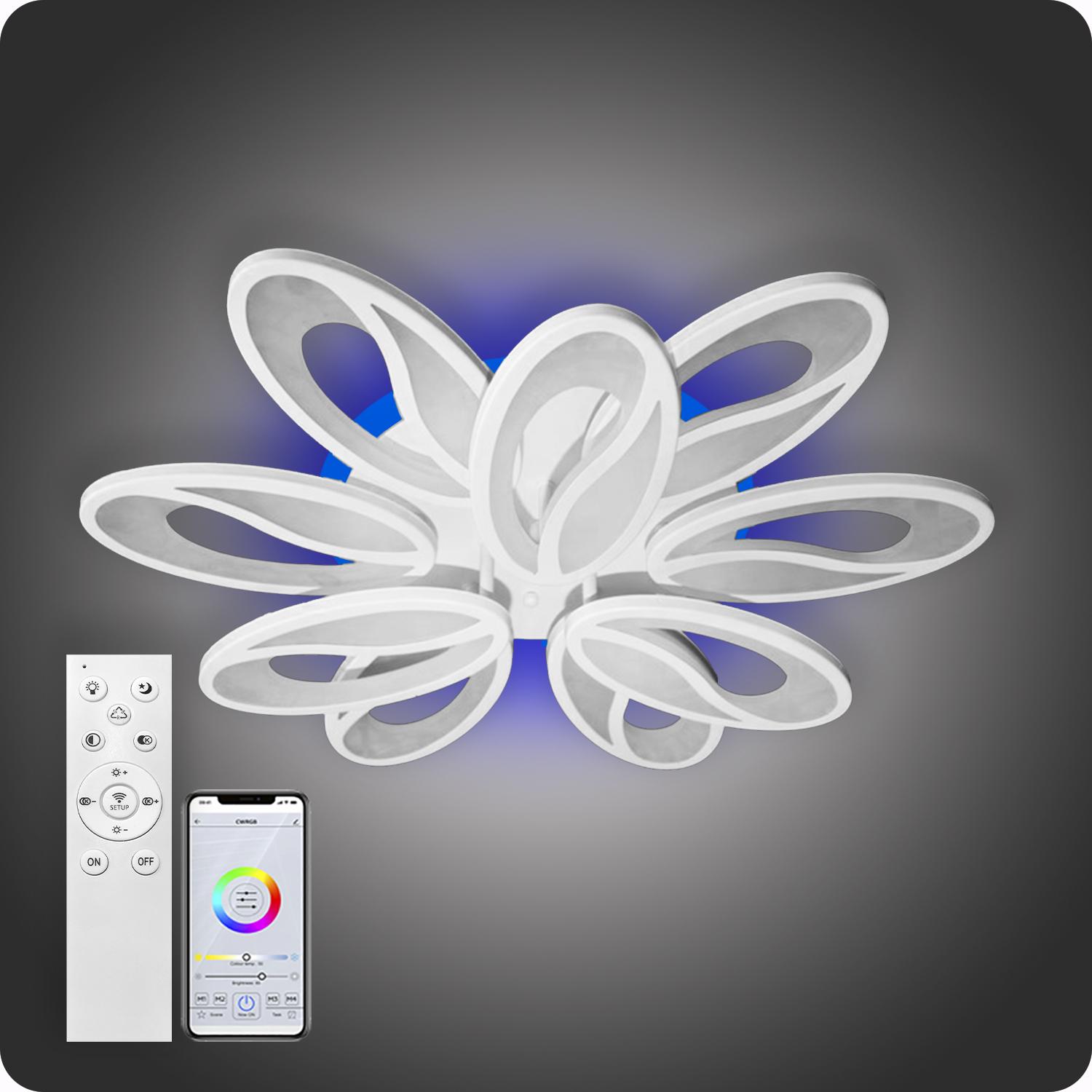 Люстра світлодіодна 517 Light 3color з пультом 180 Вт Білий (01309) - фото 3 Люстра світлодіодна 517 Light 3color з пультом 180 Вт Білий (01309) - фото 3