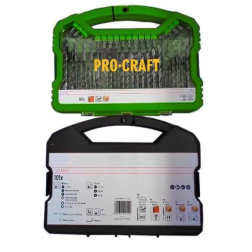 Набір свердл та біт ProCraft DBS101 101 од.