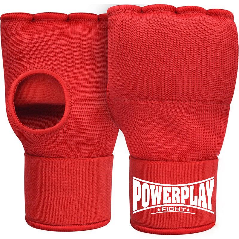 Бинти-рукавиці PowerPlay 3096 з гелевими подушечками S Червоний (PP 3096 Red S)