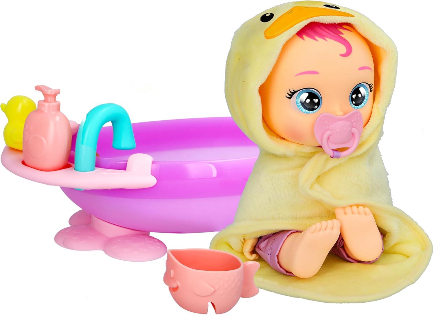 Пупс-кукла интерактивная Cry Babies Newborn My First Bath Zoe 30 см (21713337) - фото 4