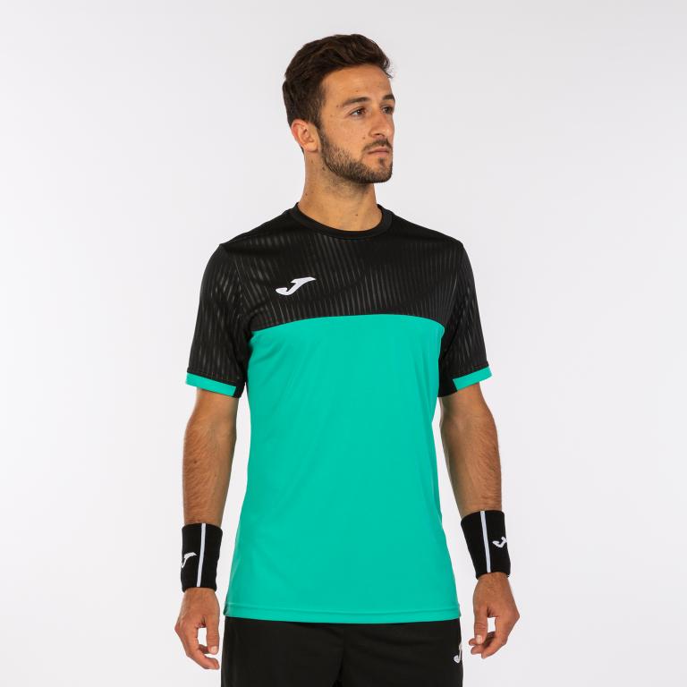 Футболка Joma 102743.440 Montreal Short Sleeve T-Shirt M Green/Black (8445456388722)