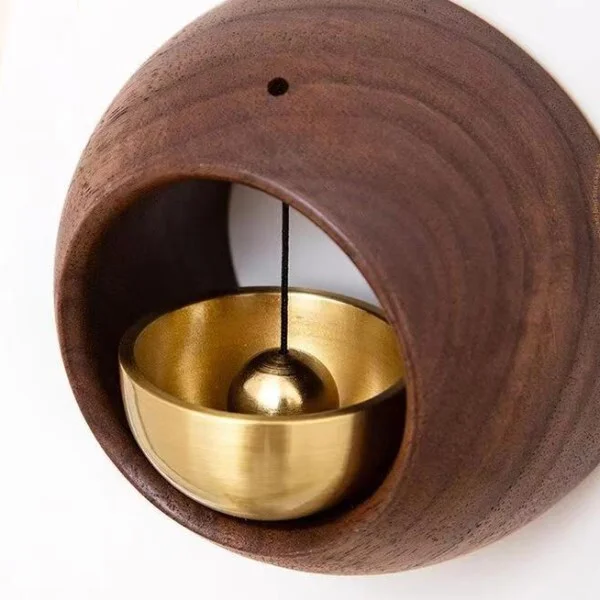 Дзвінок на двері з меду та натурального дерева 7,5 см (AN00170 ) - фото 4