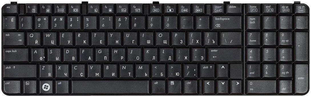 Клавиатура для ноутбука HP Pavilion HDX9000 EN Black
