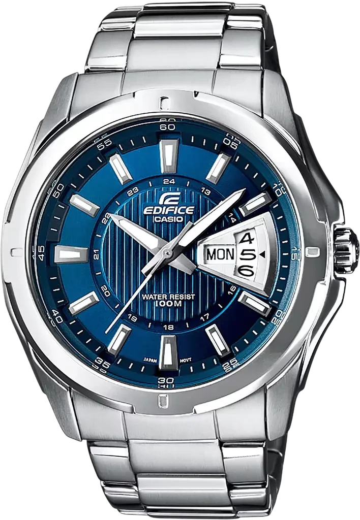 Наручные часы мужские Casio Edifice EF-129D-2AVEF со стальным корпусом/водозащитой 100 м Синий (3100234247)
