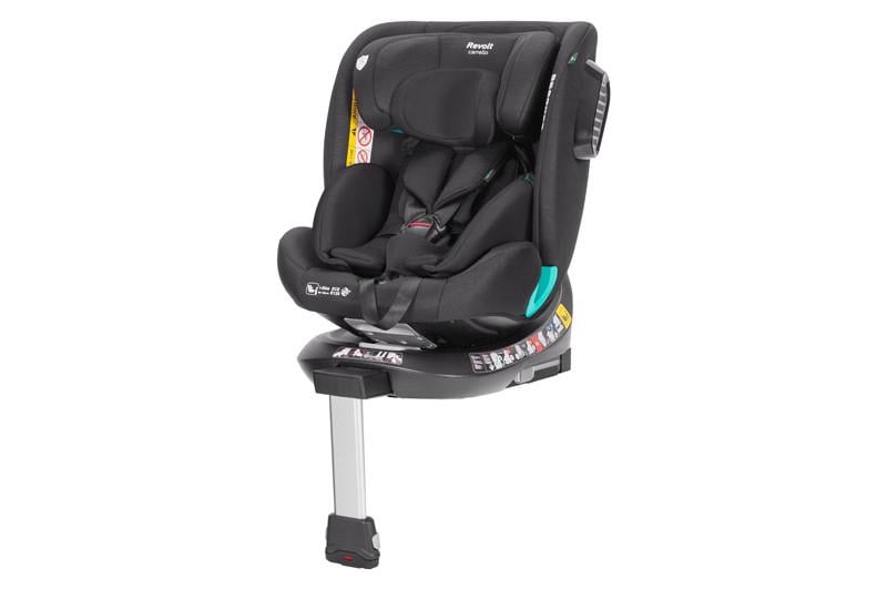 Автокресло детское с опорной стойкой Revolt Carrello CRL-15805/1 i-Size 40-150 см Isofix поворот Space Black (2810372772)