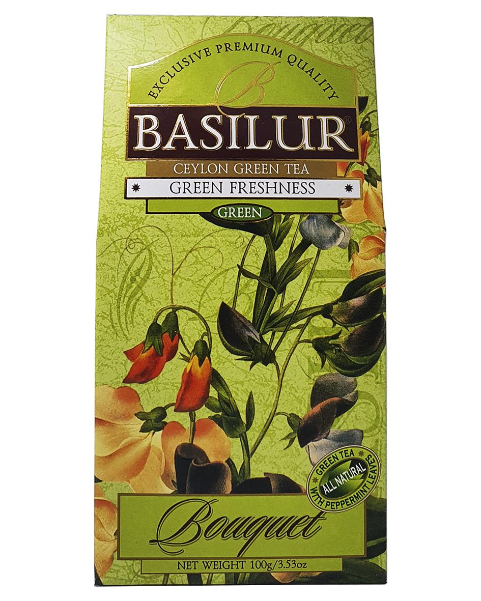 Чай зеленый Basilur Букет Зеленая Свежесть 100 г (54903) - фото 3 Чай зеленый Basilur Букет Зеленая Свежесть 100 г (54903) - фото 3