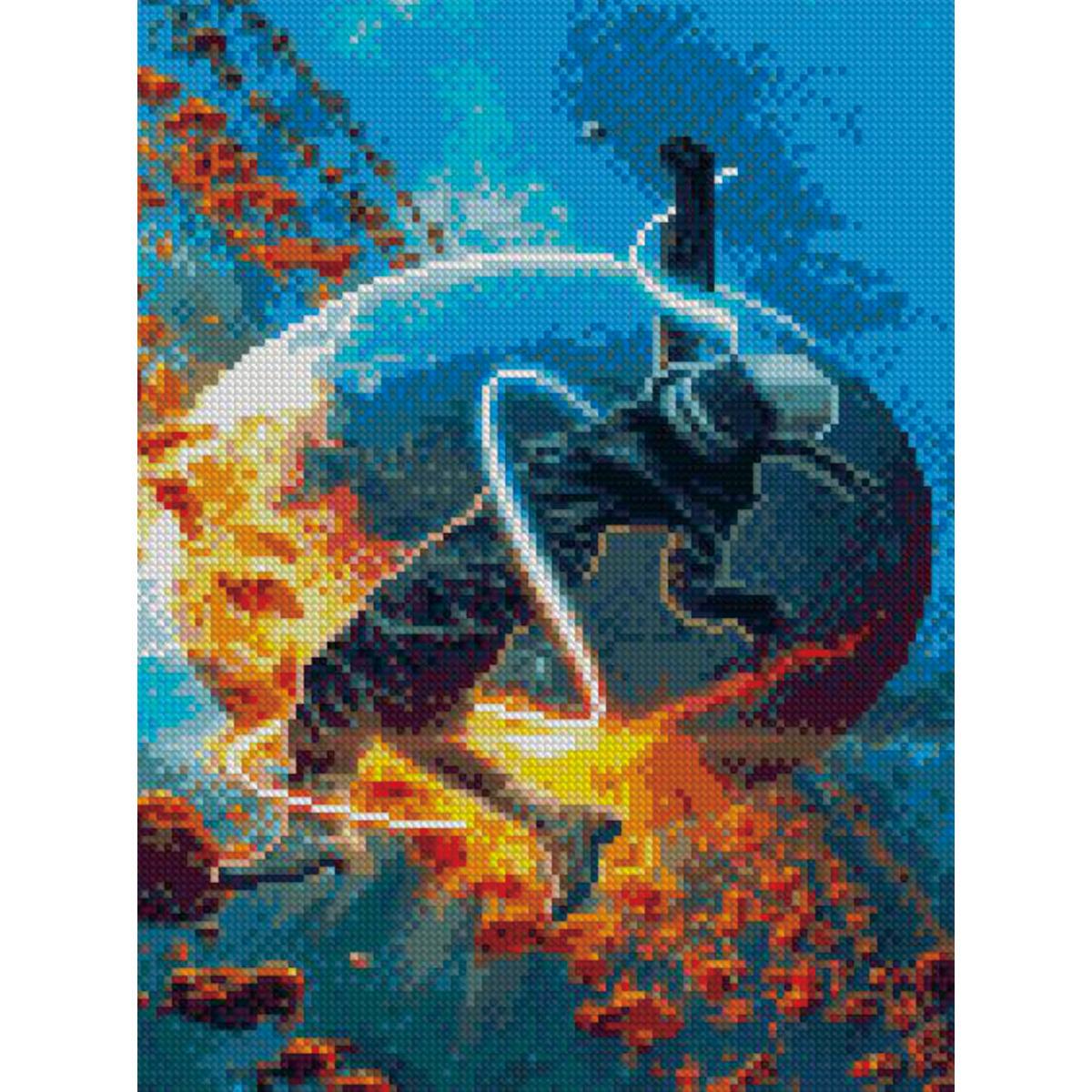 Алмазная мозаика Strateg Космическая невесомость 30х40 см (Str-HX117)