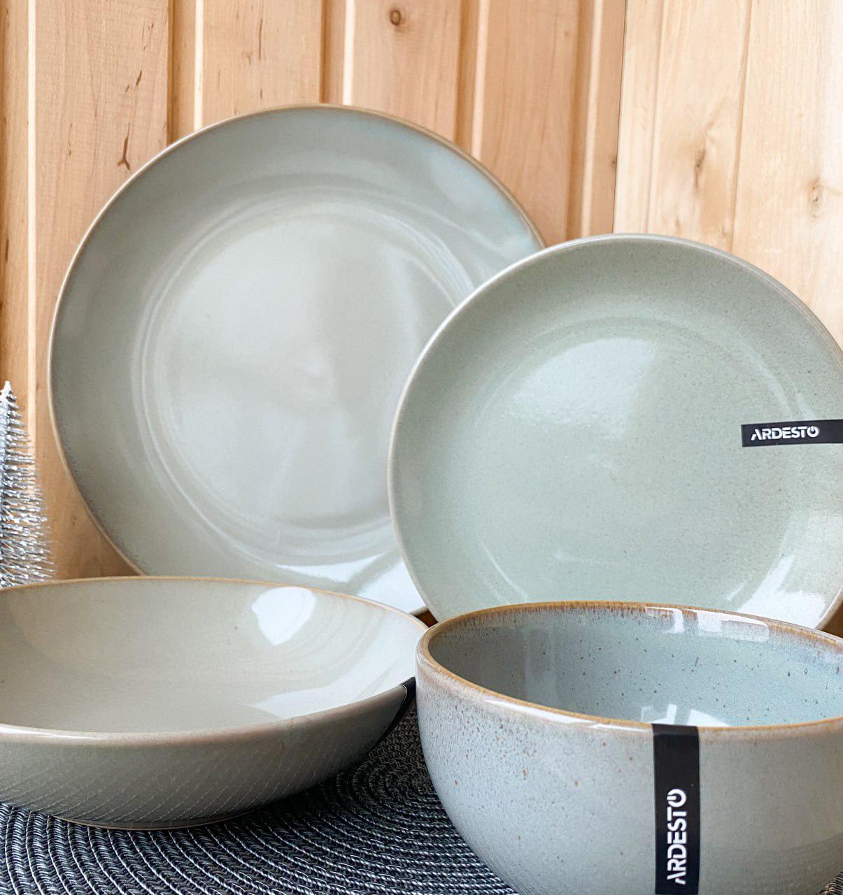 Сервиз столовой посуды Ardesto Lecco 10 предметов на 2 персоны Пастельный зеленый - фото 11 Сервиз столовой посуды Ardesto Lecco 10 предметов на 2 персоны Пастельный зеленый - фото 11