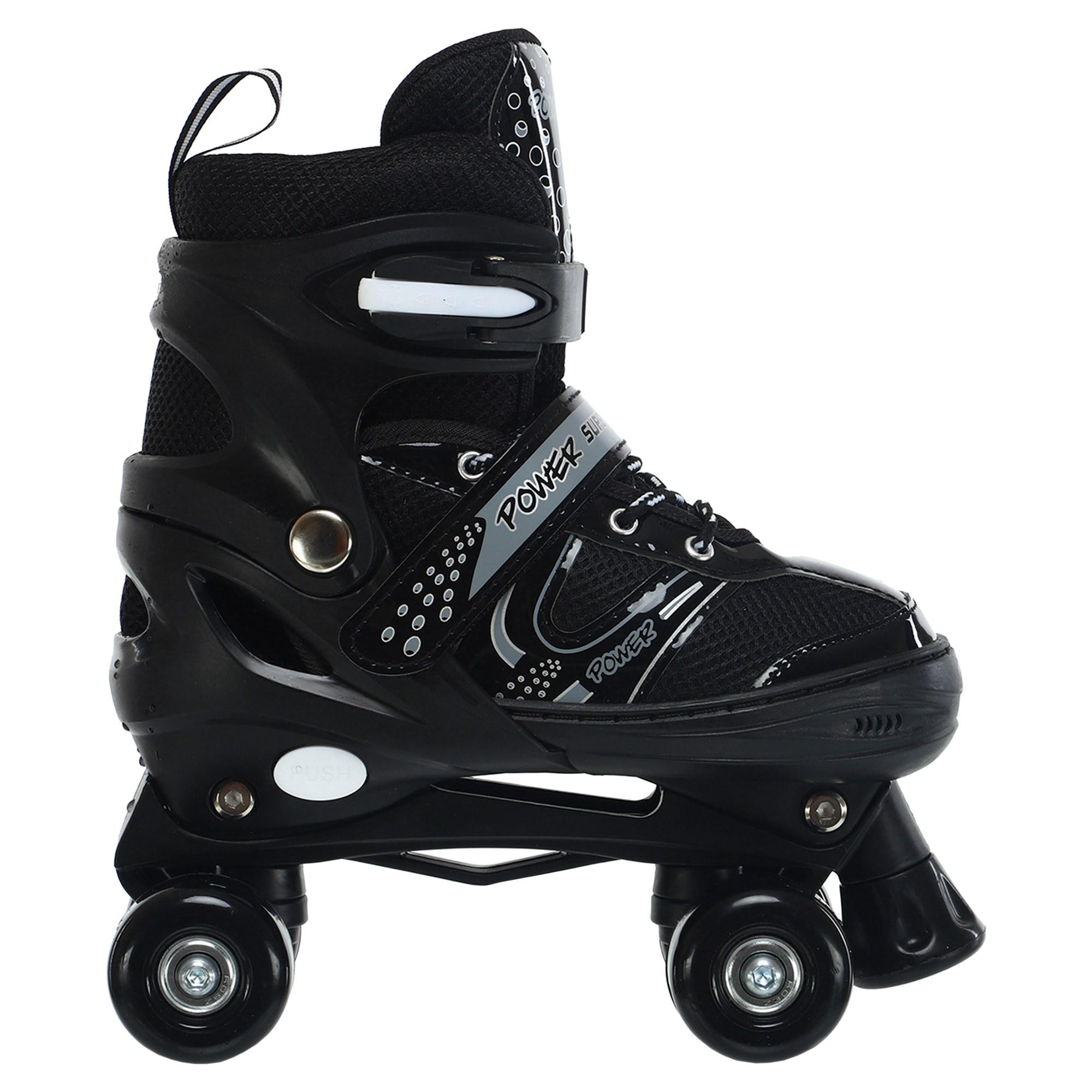 Ролики квади розсувні Banwei SK-9454 р. 39-42 Чорно-сірий (SK-9454_Черный-серый_L_(39-42) - фото 2