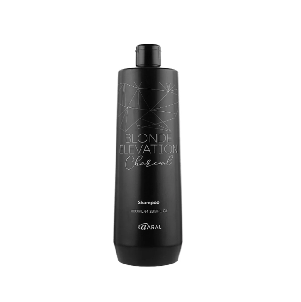 Шампунь тонуючий для освітленого волосся Kaaral Blonde Elevation Charcoal Shampoo 1000 мл