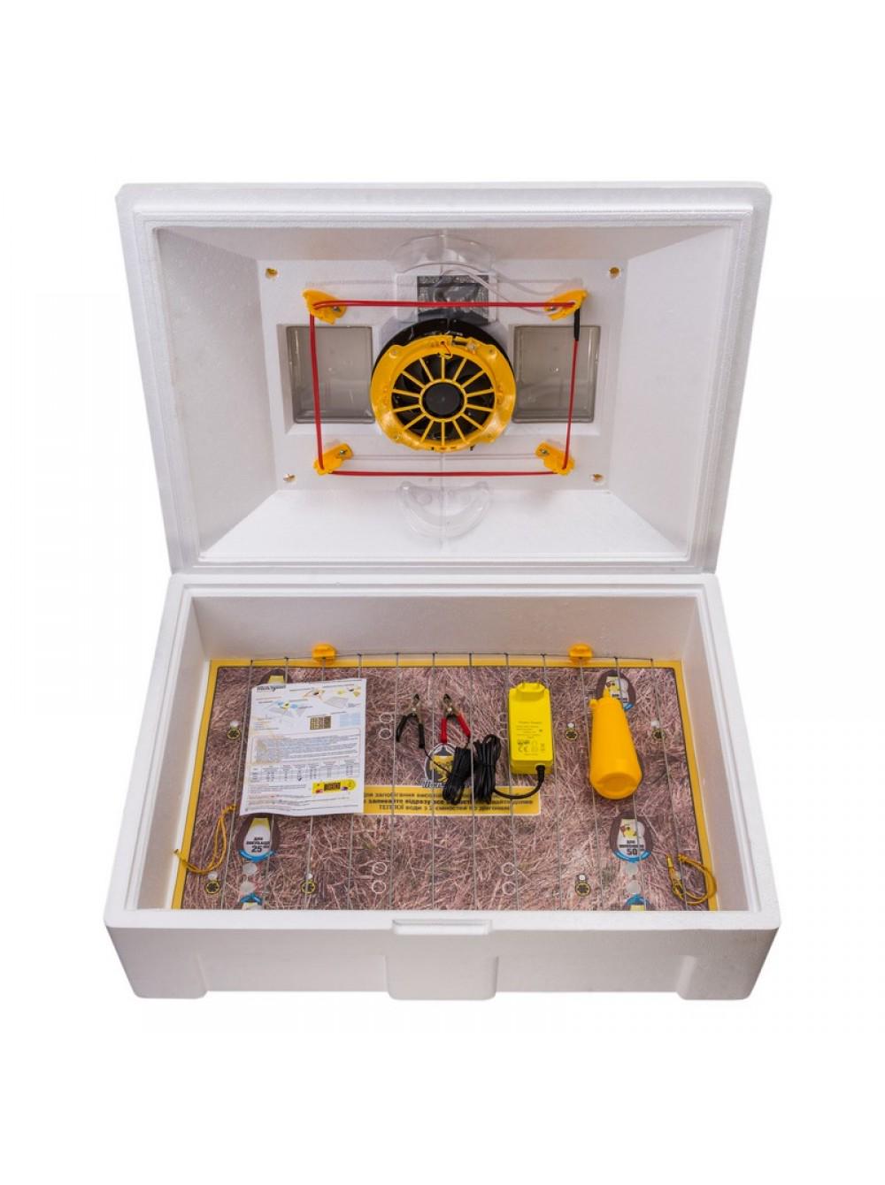 Інкубатор з механічним переворотом Теплуша 100 ІБ 220/50 ТМВ с влагомером