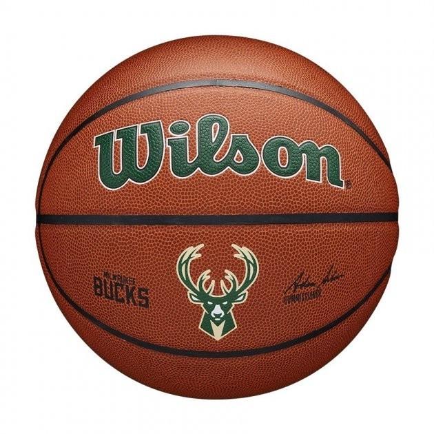 Мяч баскетбольный Wilson NBA Team Alliance Bskt Mil Bucks 7 Amber (WTB3100XBMIL)