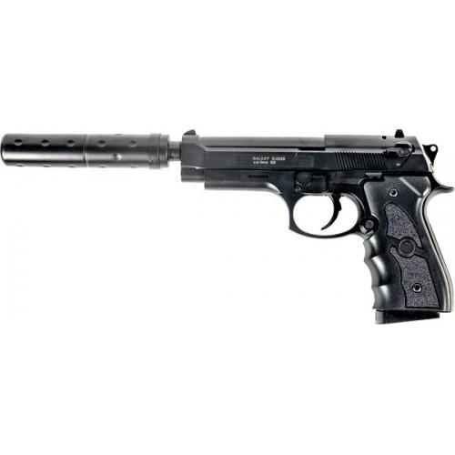 Детский страйкбольный пистолет Galaxy Beretta 92 с глушителем пластиковый (G052A)