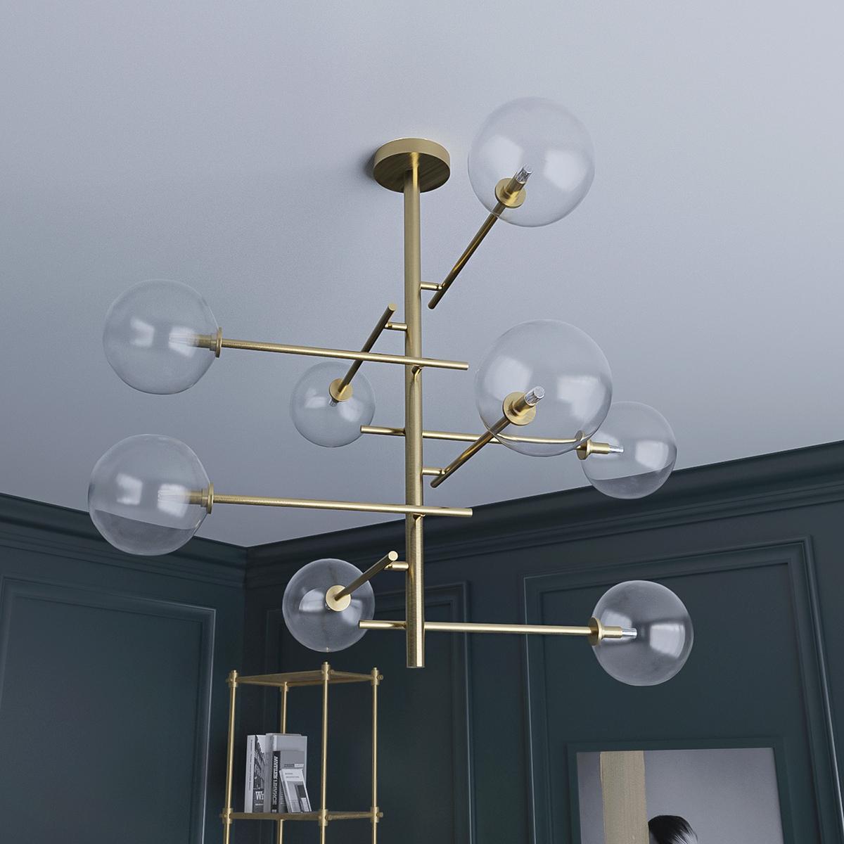 Люстра Mj-Light Pure 8 Gd (16019)