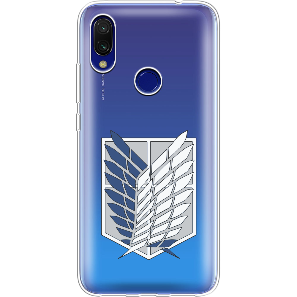 Чехол Boxface Xiaomi Redmi 7 Атака Титанов Крылья Свободы Прозрачный силикон (36506-bk88-36506)