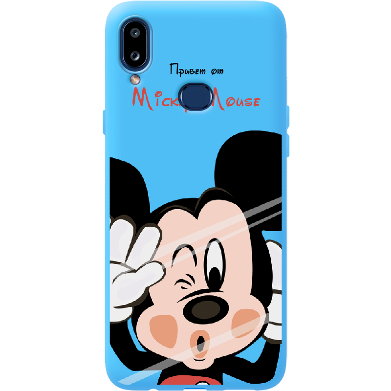 Чехол Boxface Samsung A107 Galaxy A10s Mister M Голубой силикон (37944-cc58-41588)