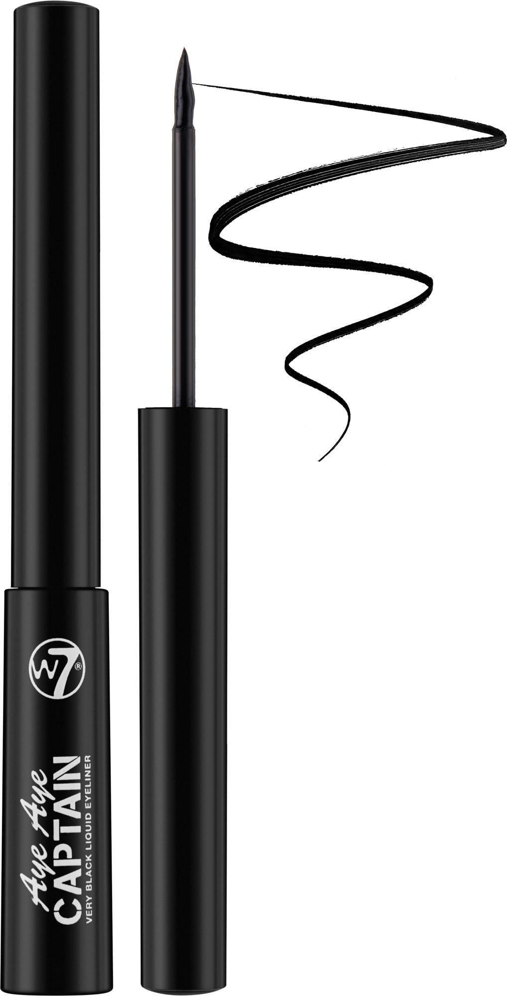 Подводка для глаз W7 Aye Captain liquid Eye Liner 5 мл Very Black (28094)