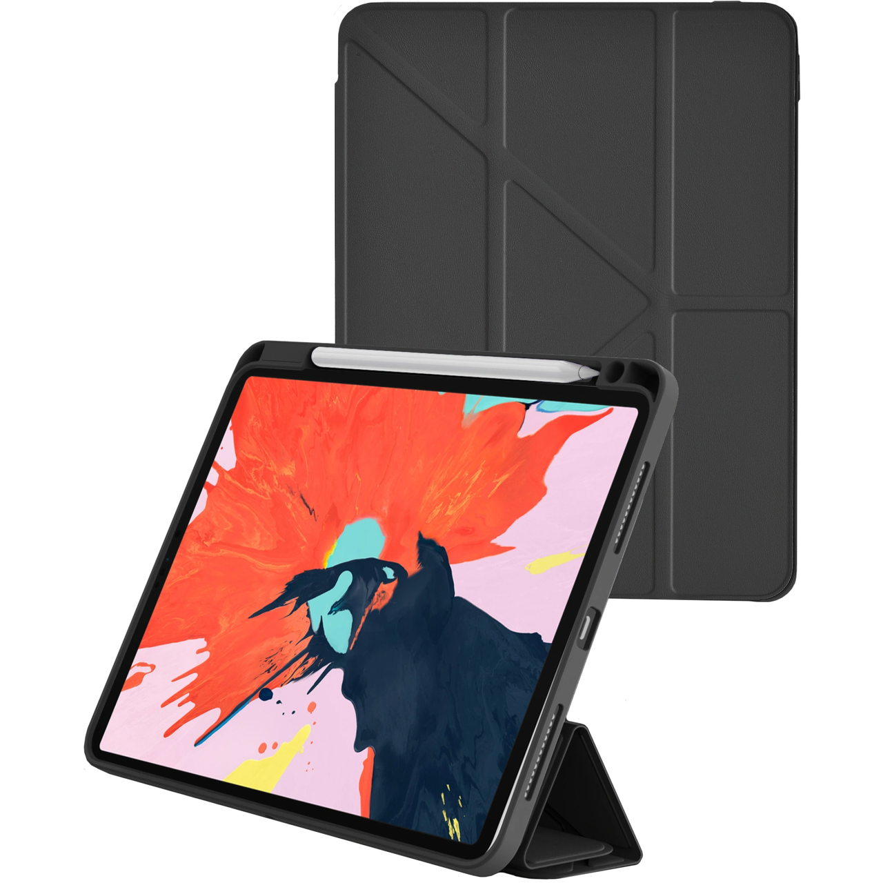 Чехол-книжка WIWU iShield Case with Pencil Slot for iPad Pro 12,9 5th Gen 2021 M1 6th Gen 2022 Black - фото 2 Чехол-книжка WIWU iShield Case with Pencil Slot for iPad Pro 12,9 5th Gen 2021 M1 6th Gen 2022 Black - фото 2