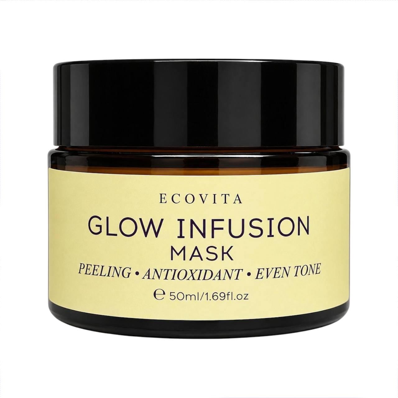 Маска-пілінг для обличчя ензимна Ecovita GLOW INFUSION Ferment Enzyme для сяйва шкіри 50 г (37897184)