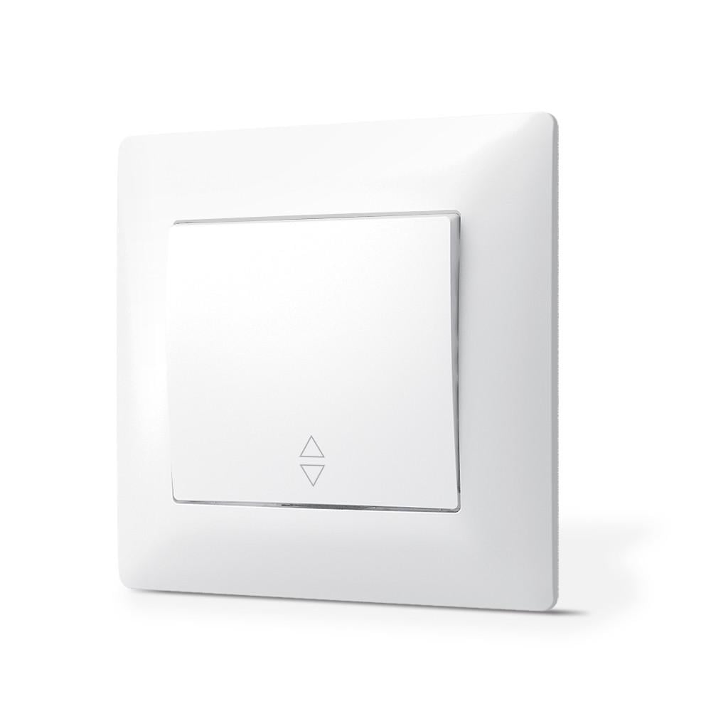 Выключатель одноклавишный TITANUM Standard проходной Белый (12630)