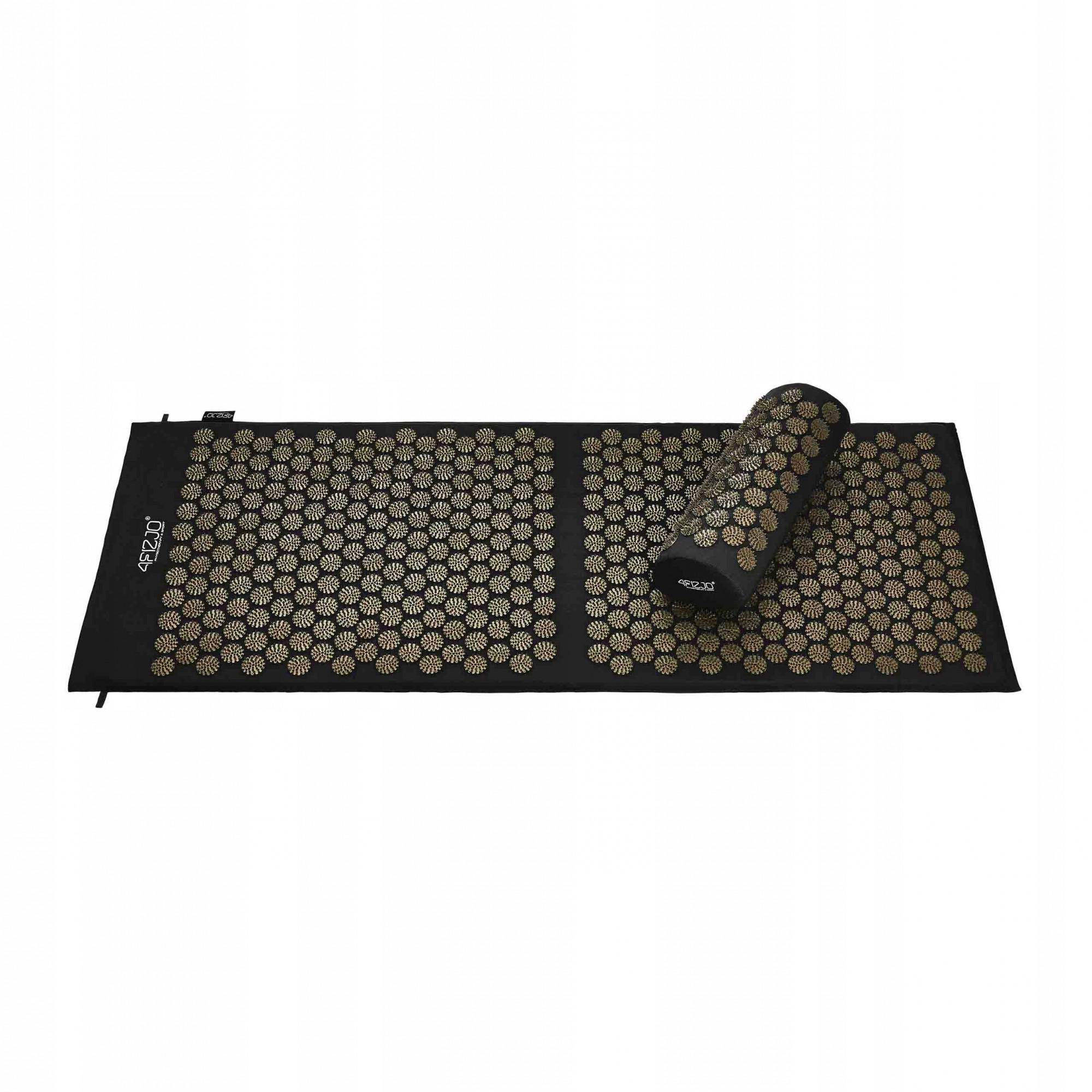 Килимок акупунктурний з валиком 4fizjo Classic Mat XL Black/Gold (P-5907739315052) - фото 4
