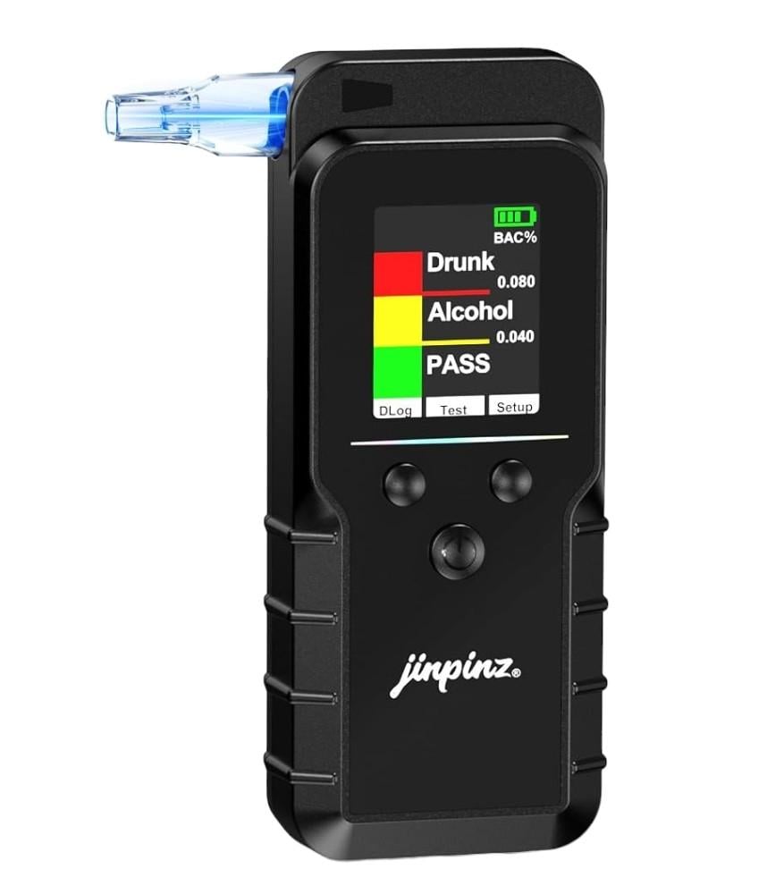 Алкотестер jinpinz K98 с электрохимическим сенсором портативный Черный Алкотестер jinpinz K98 с электрохимическим сенсором портативный Черный