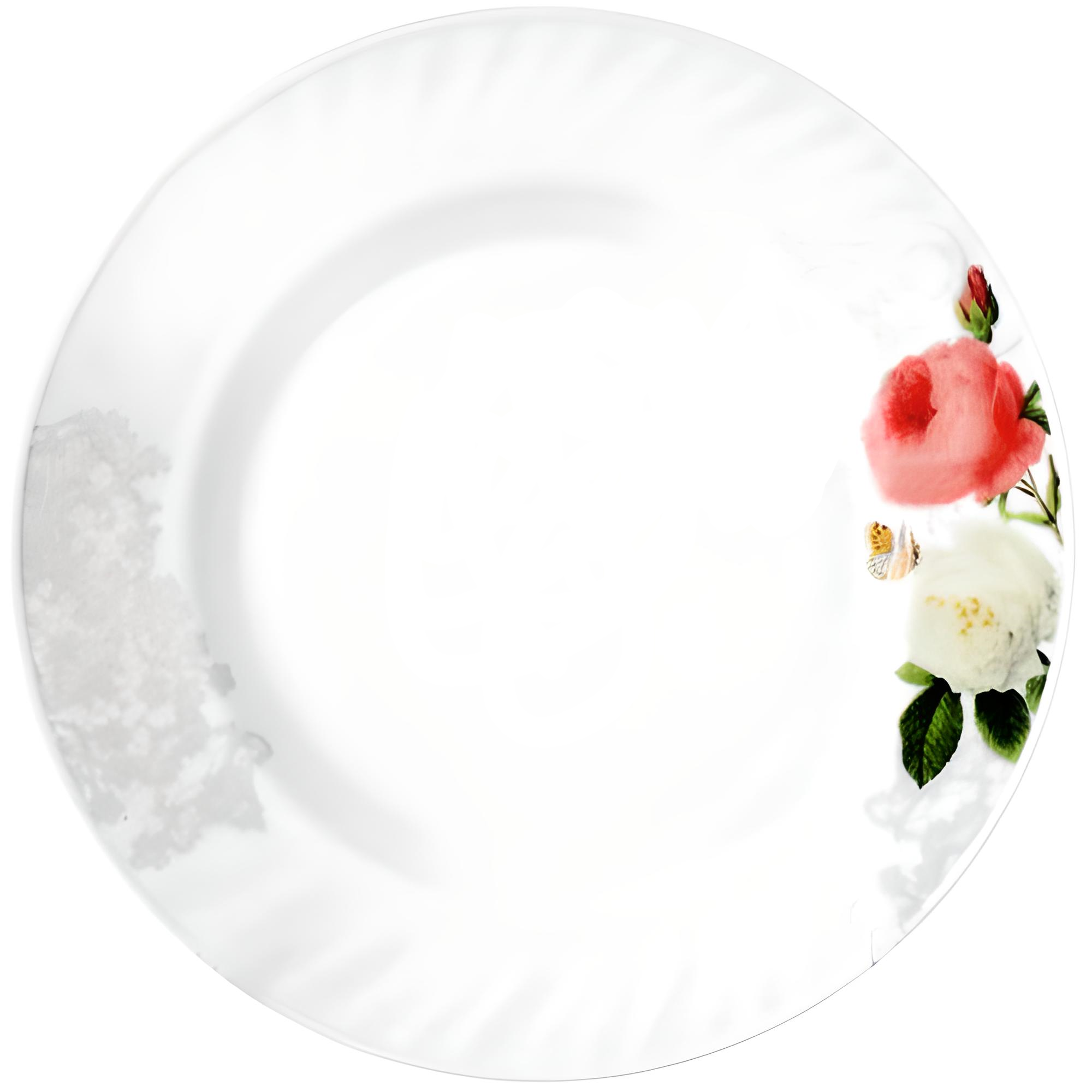 Набор тарелок обеденных Роза-Бутик Ø 23 см 6 шт. стеклокерамика (ST-30058-203)