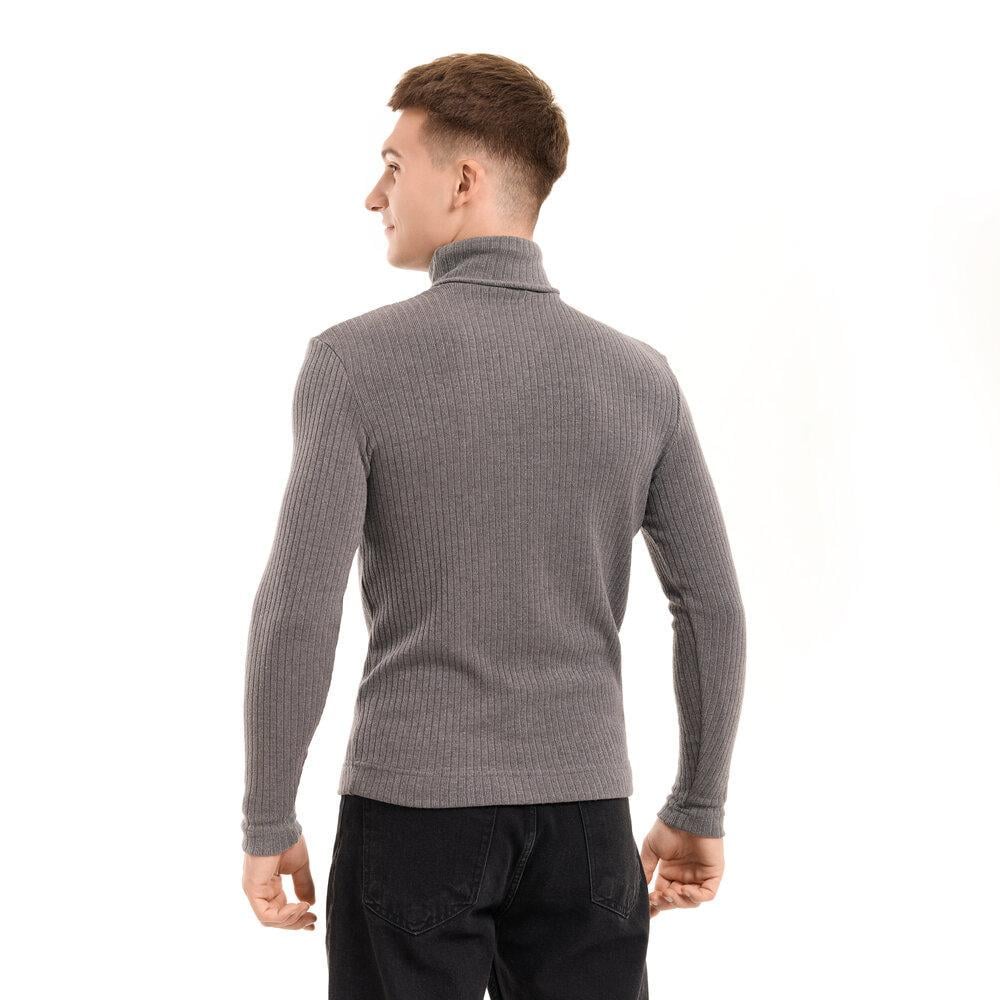 Гольф чоловічий Pobedov Prestige в рубчик приталений XXL Темно-сірий (26485/1/5) - фото 2