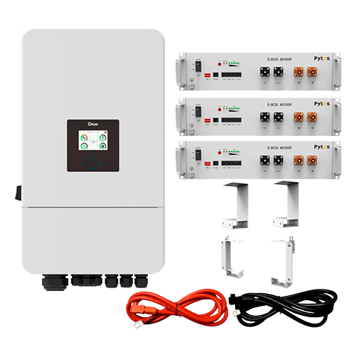 Комплект автономного енергопостачання Deye SUN-15K-SG05LP3-EU 15kW та Pytes E-Box 48100R 15,36kWh White (31560960)