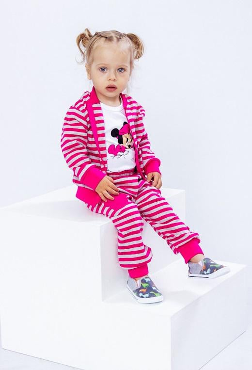 Комплект ясельный для девочки Носи свое Полоска 80 см Розовый (5055-016-33-5-v7)