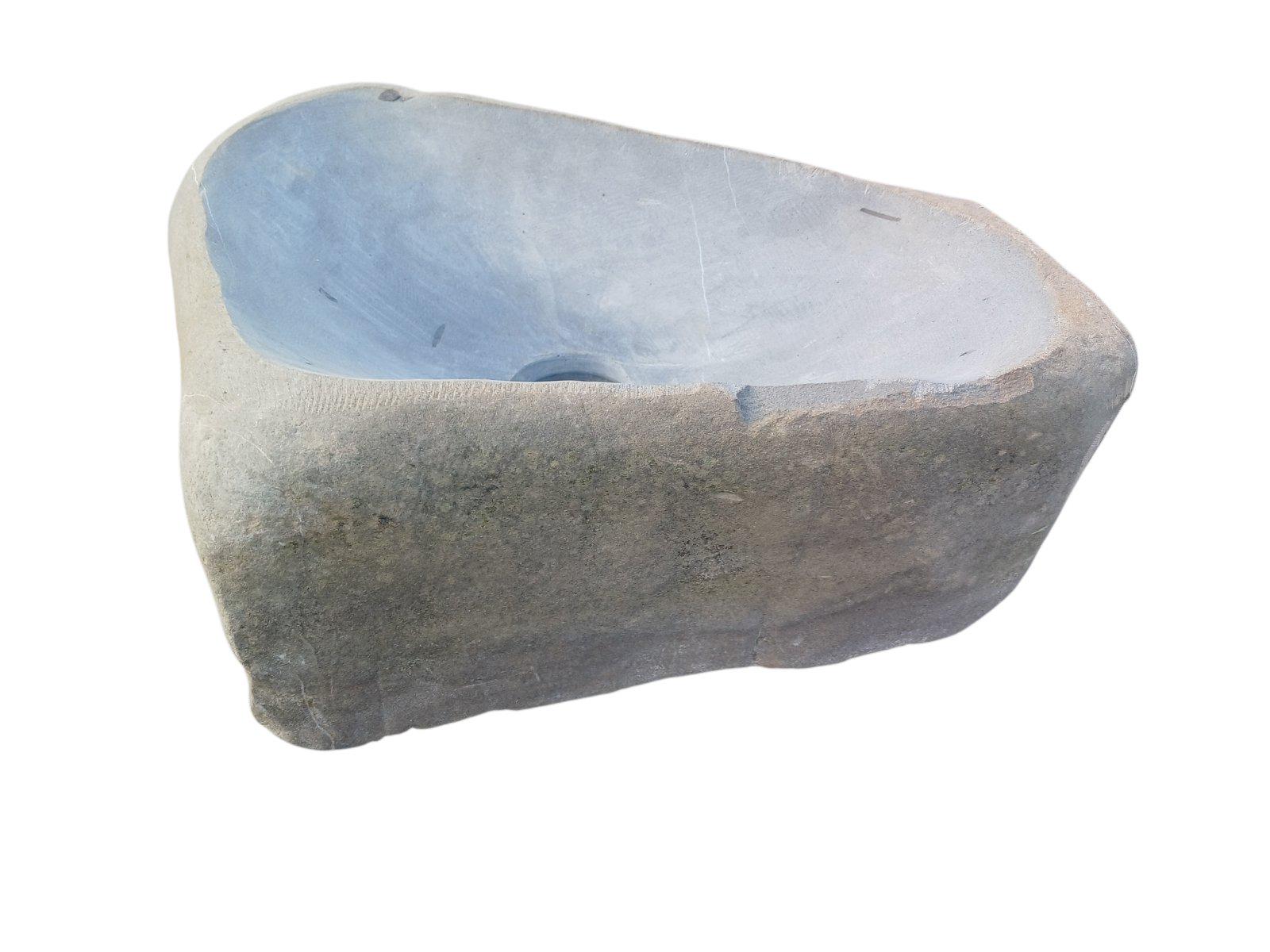 Умывальник в ванную комнату из натурального камня ручной работы 46х30 см