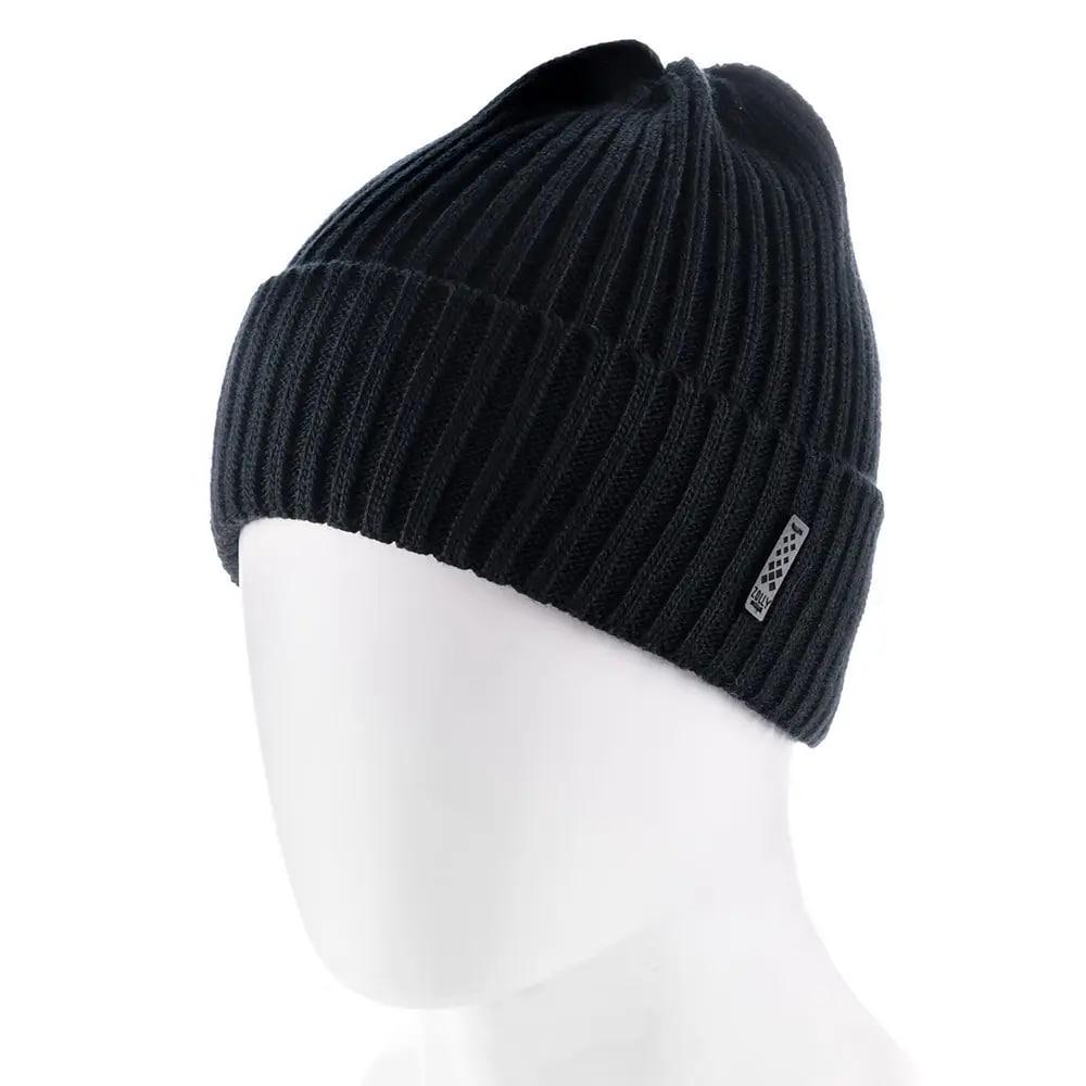 Шапка Zolly ZH244 шерстяная с отворотом L р. 57-58 Черный