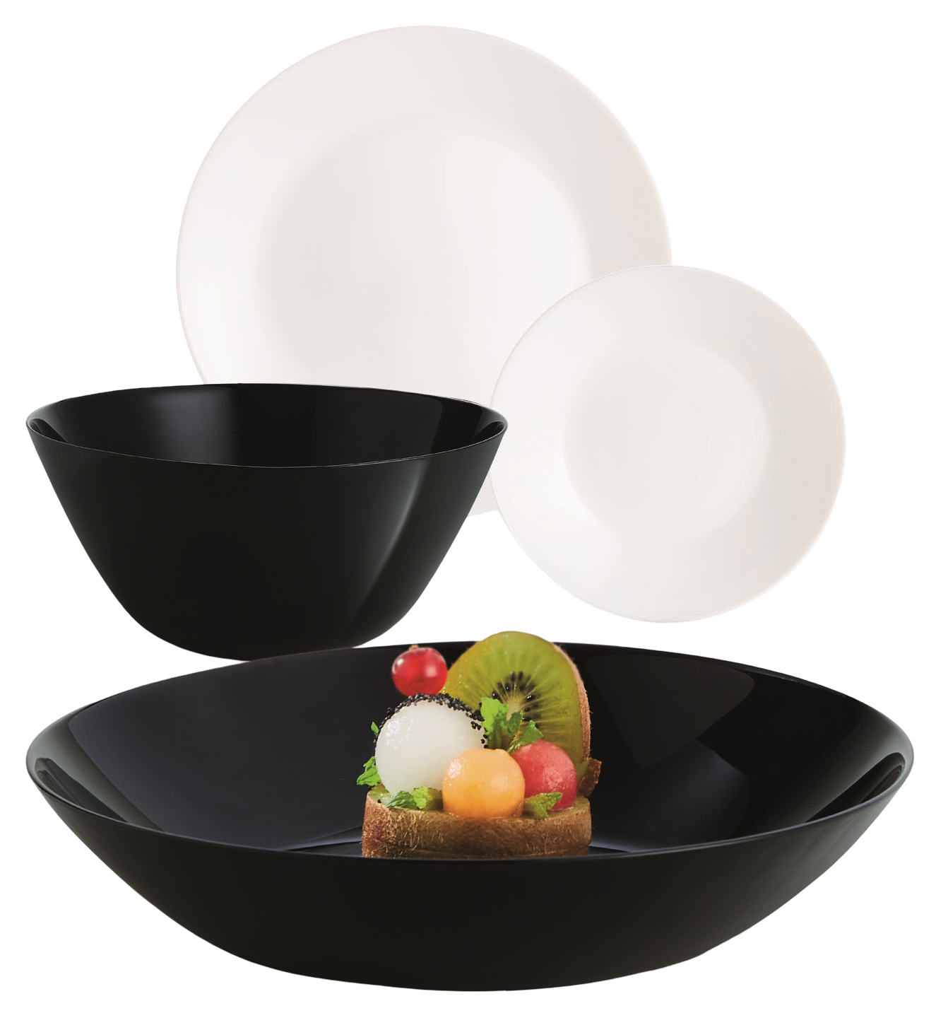 Сервиз LUMINARC LILLIE BLACK&WHITE 19 шт. (UG-X1202)