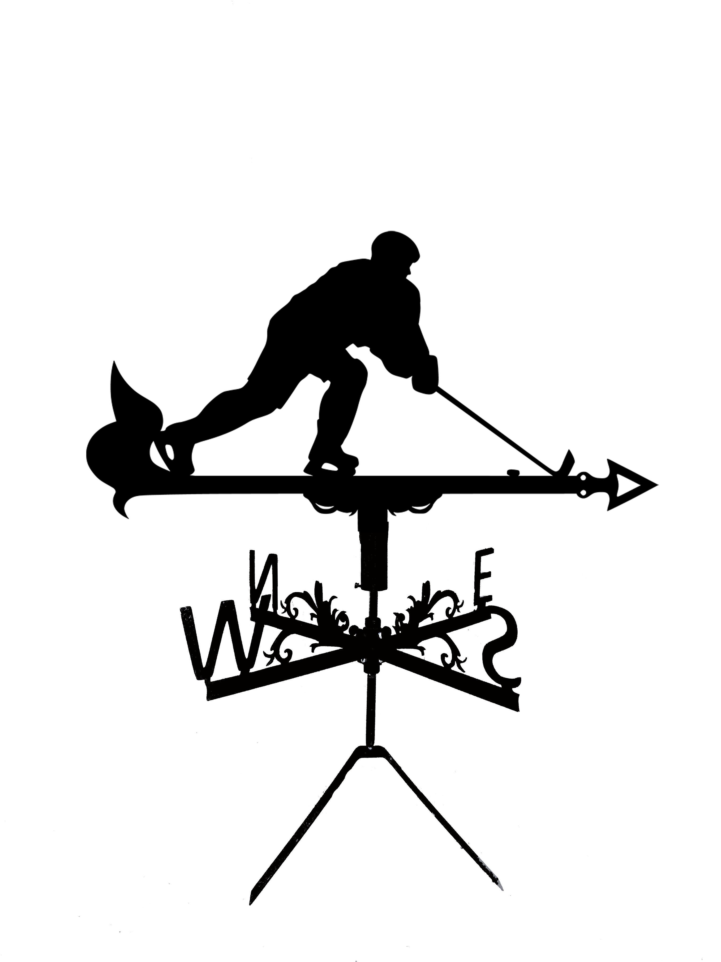 Флюгер на беседку/колодец Хоккеїст (27415042)