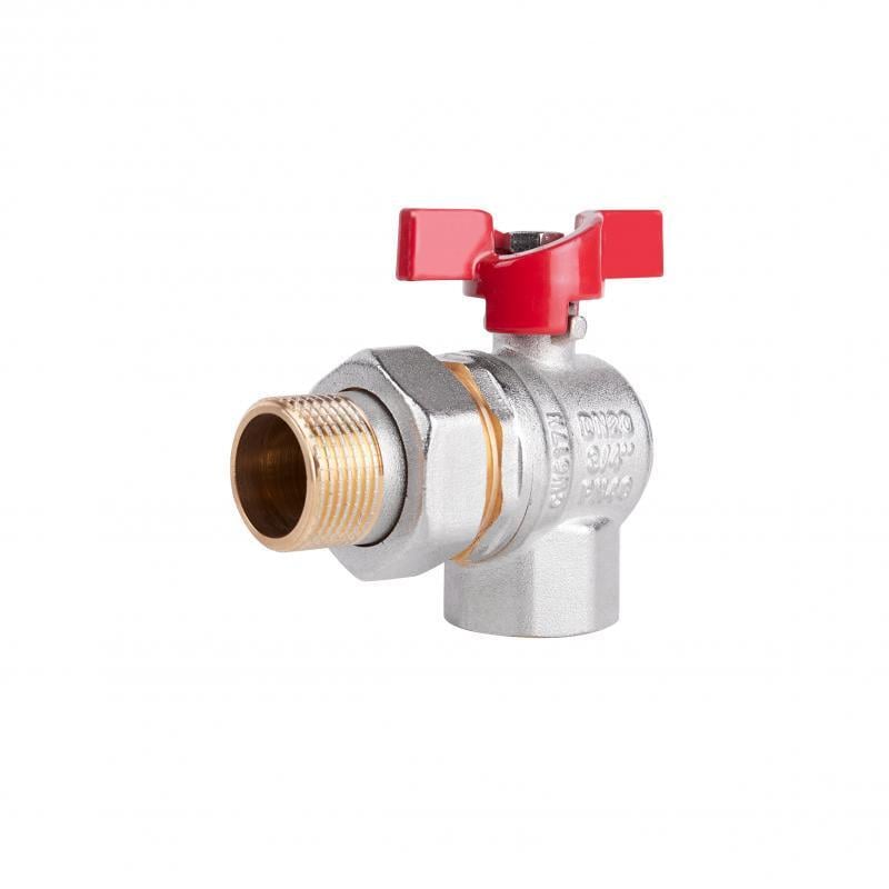 Кран шаровой американка SD Plus угловой 3/4" ВЗ (SD222W20)