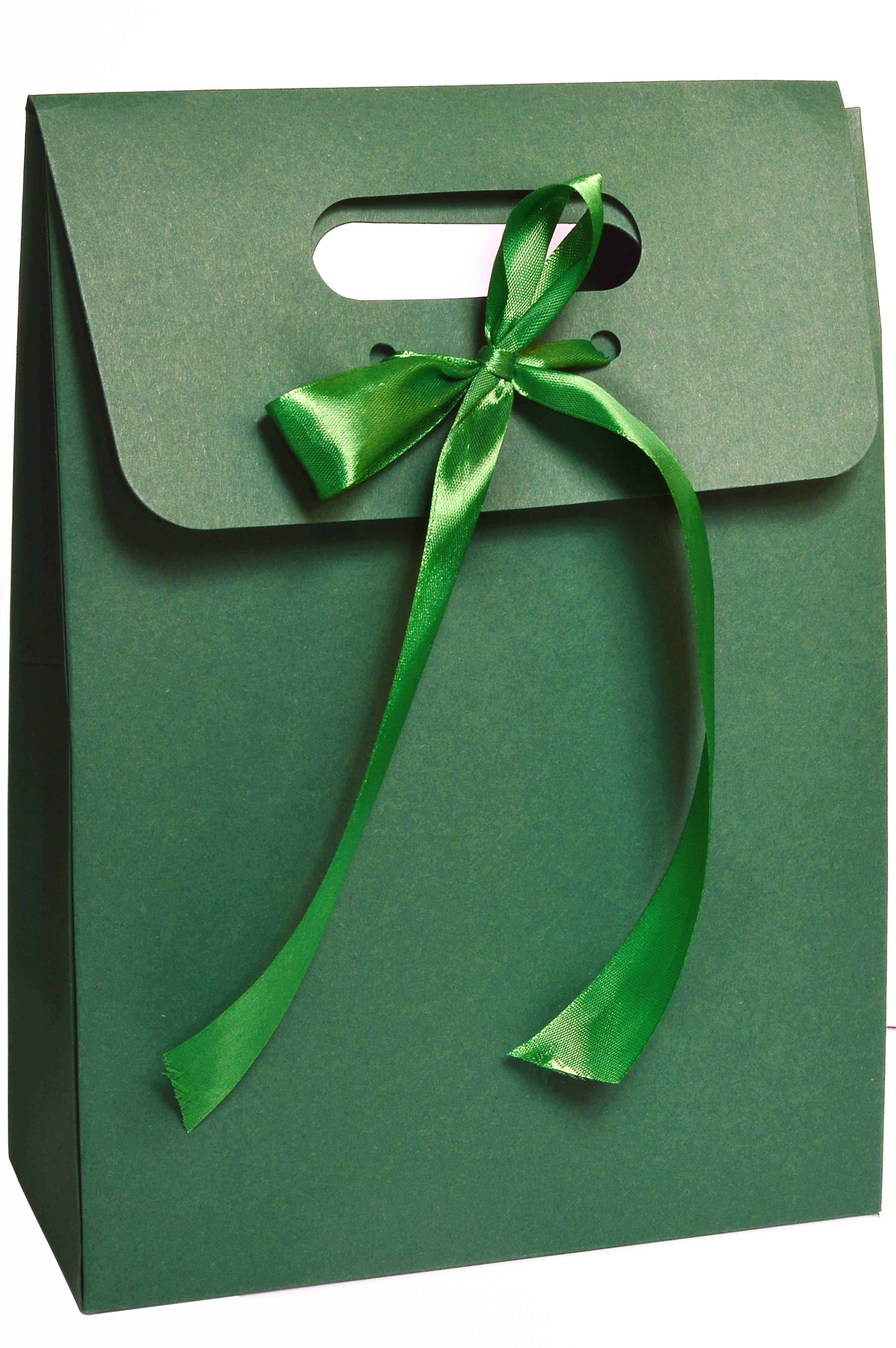 Коробка подарочная с бантом 30х22х10 см Зеленый (364247670) - фото 1