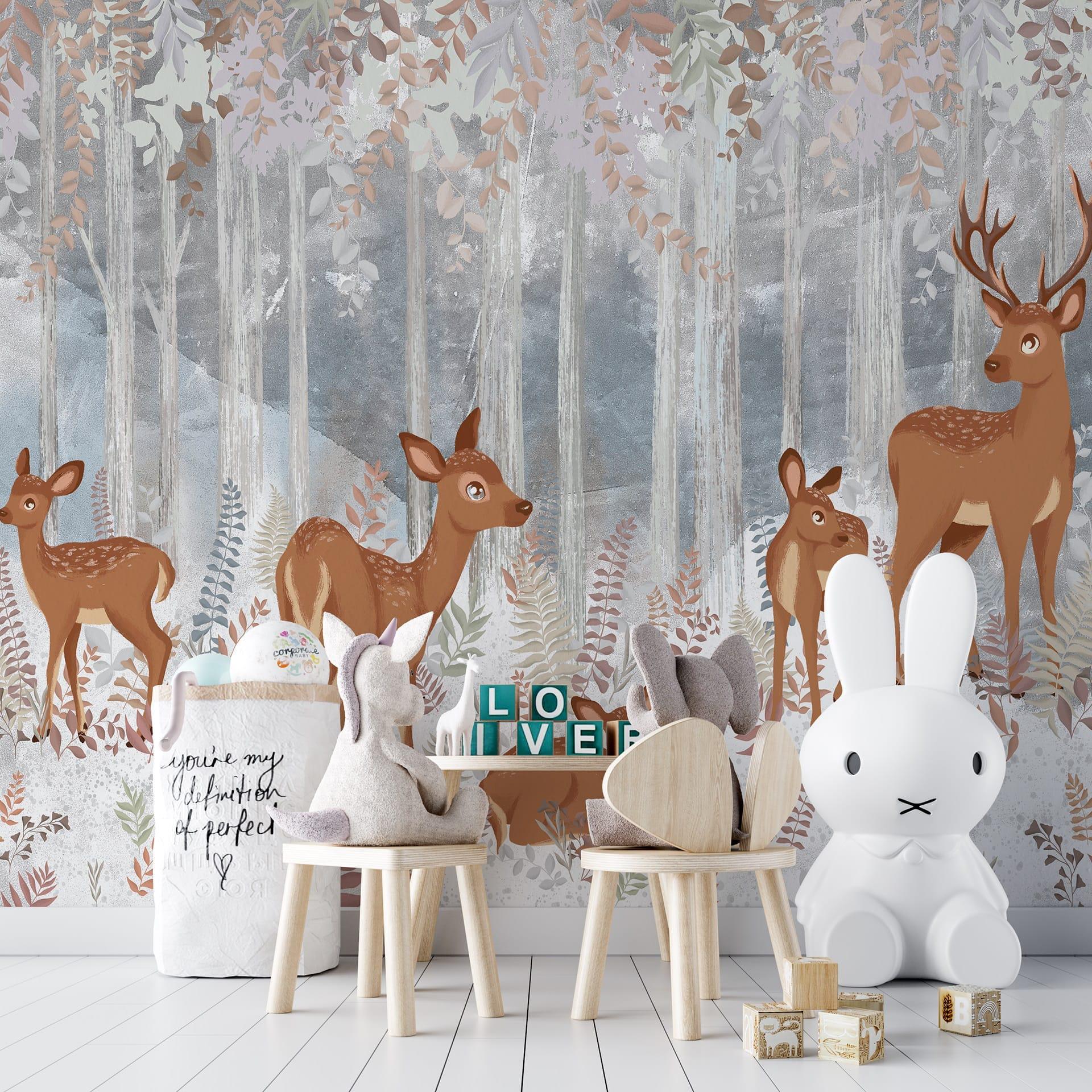 Фотошпалери флізелінові Styleo Print-walls Красиві олені 0356 350х270 см (Pw-0356/3)