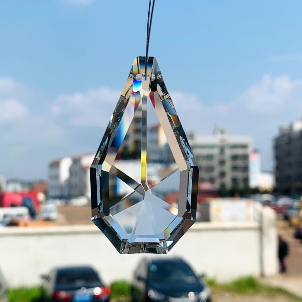 Призма монокристалічна високоякісна скляна оптична 63 мм (AH0052)