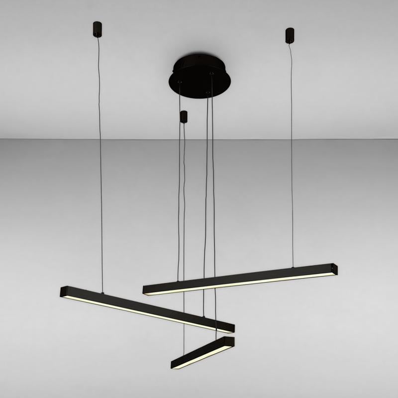 Люстра Light House LS-17124-3 600 mm подвесная LED Черный (16420)