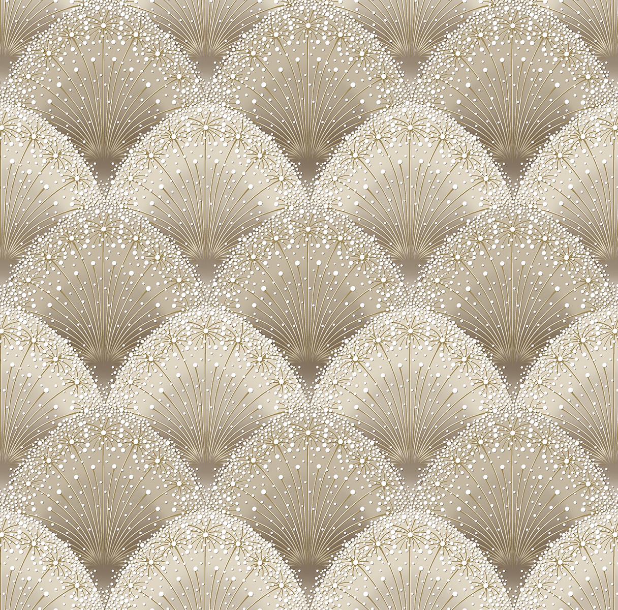 Обои бумажные акриловые V.I.P. Континент Талли Светло-бежевый (30212 G)