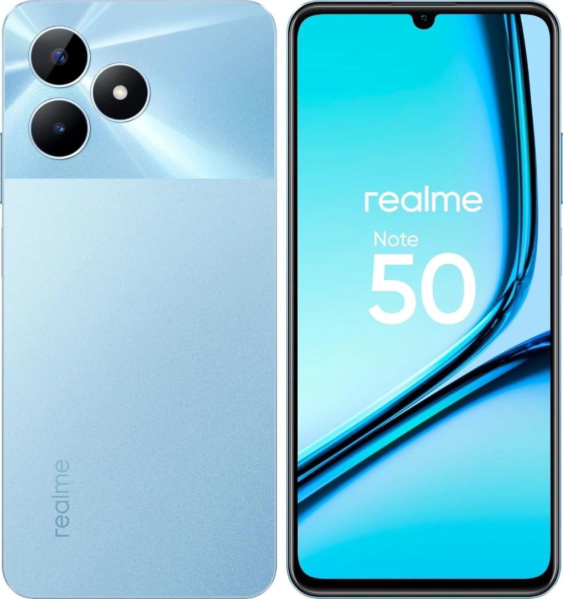 Смартфон Realme Note 50 4/256 Гб Global Version Sky Blue - фото 1