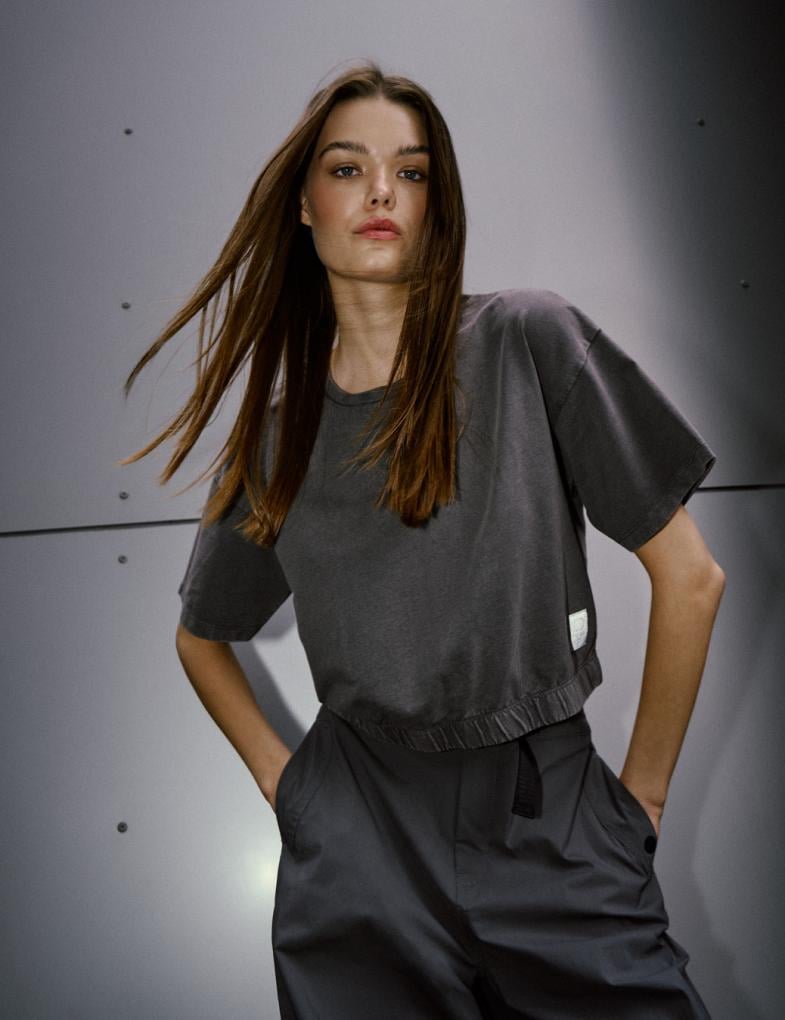 Футболка жіноча Diverse Irrk L Графіт (5905384037367)