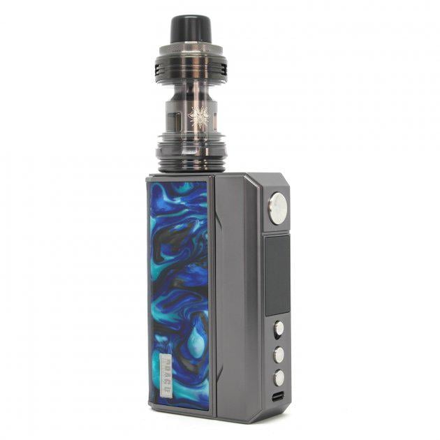 Електронна сигарета Voopoo Drag 4 177W з UFORCE-L Kit Gun Metal Ocean Blue (12408)