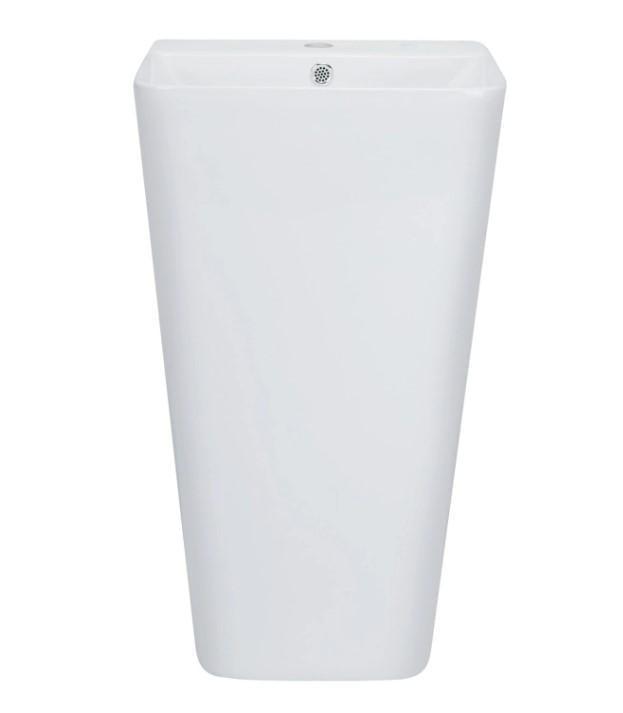 Раковина Qtap Tern напольная без донного клапана (QT1711G302WN)