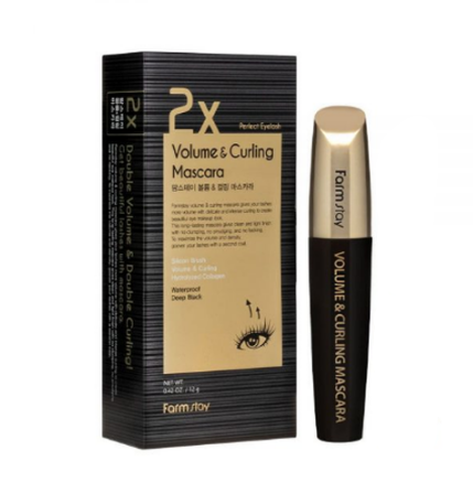 Тушь для ресниц Объем и подкручивание FarmStay 2X Volume & Curling Mascara 12 г (1754490038)