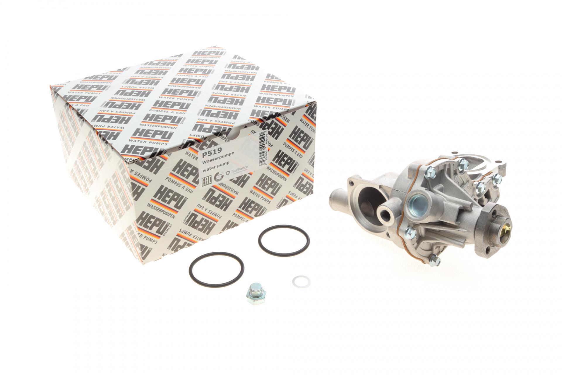 Водяная помпа Hepu Audi A4/A6/VW Passat 1.6/1.8 T 95-00 (P519)