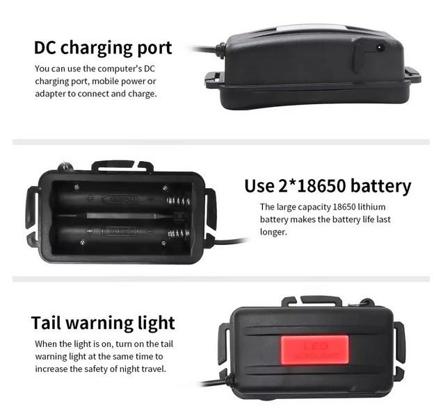 Налобный фонарь Bailong 2199-T6 3 режима (2025772383) - фото 3 Налобный фонарь Bailong 2199-T6 3 режима (2025772383) - фото 3