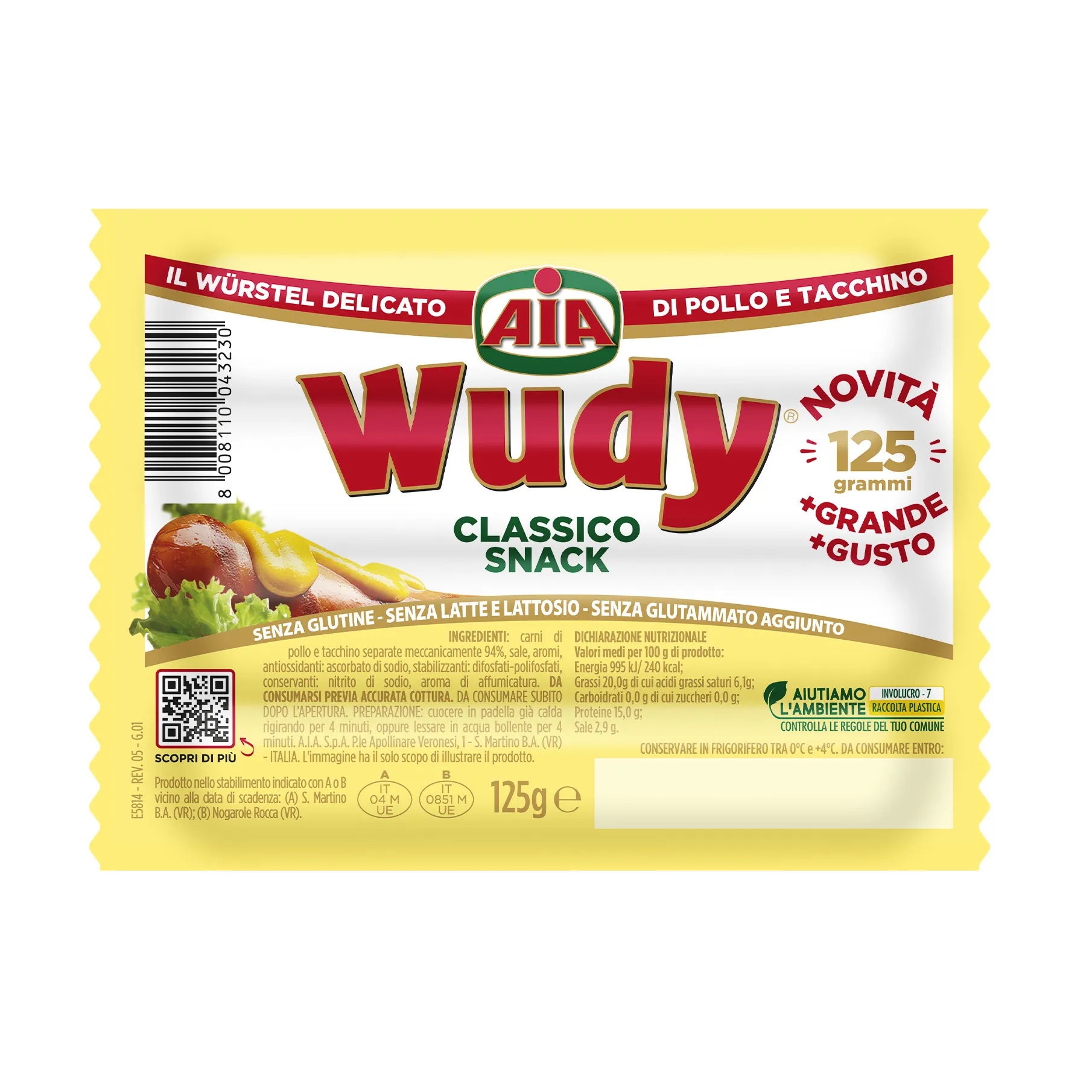 Сосиски Wudy classico AIA 125 г (28214488) Сосиски Wudy classico AIA 125 г (28214488)